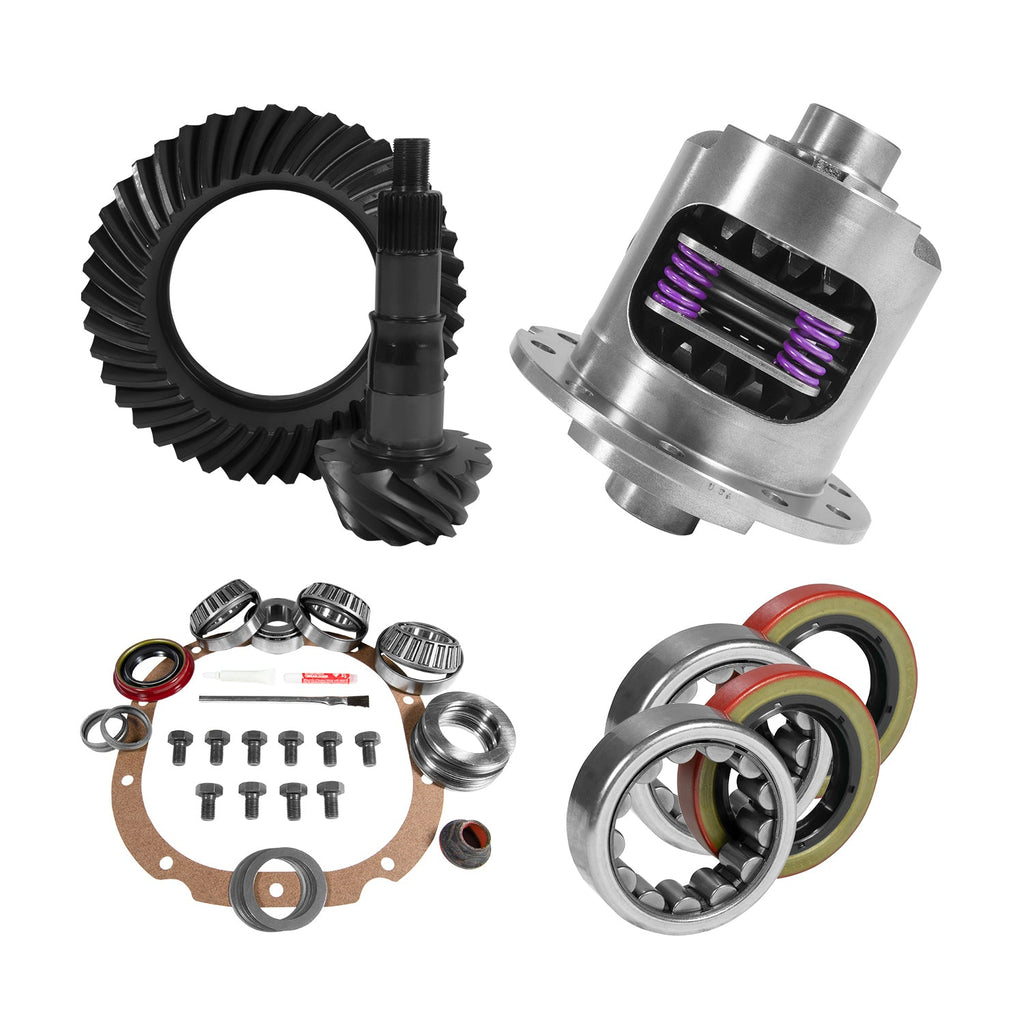 8.8" Ford 4.56 Rear Ring & Pinion, Install Kit, 31spl Posi, 2.53" Axle Bearings