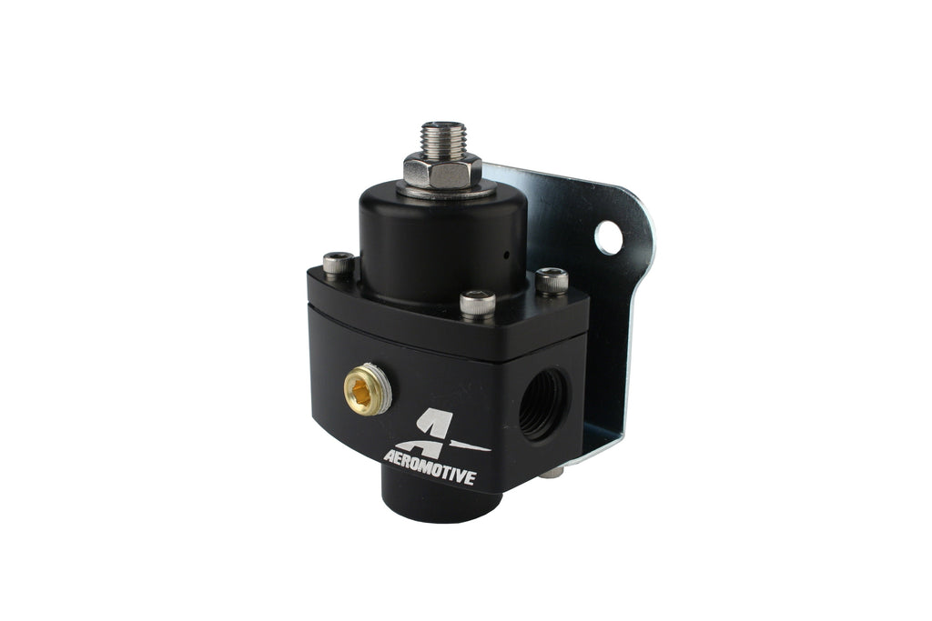 Carbureted Adjustable Fuel Pressure Regulator with ORB-06 Ports and Marine Hard Coat