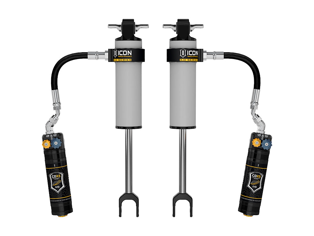 ICON 2020-2026 Chevrolet Silverado/GMC Sierra 2500/3500 HD, 0-3.5” Lift, Front, V.S. 3.0 Shock Absorbers, Remote Reservoir w/ CDXS, Pair
