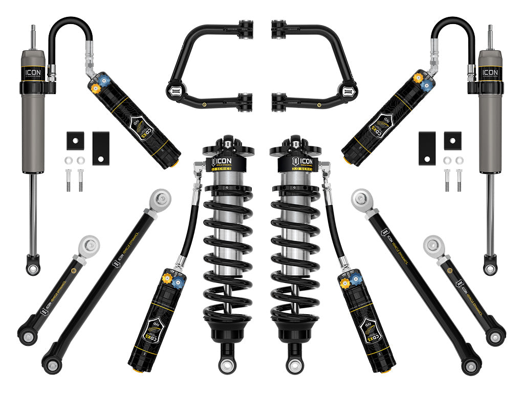 ICON 2022-2025 Toyota Tundra, 2-3.25" Lift, Stage 1, 3.0 Suspension System, Tubular, CDXS