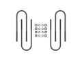 ICON 2011-2025 Ford F-250/F-350 Super Duty, Rear, 15” U-Bolt Kit