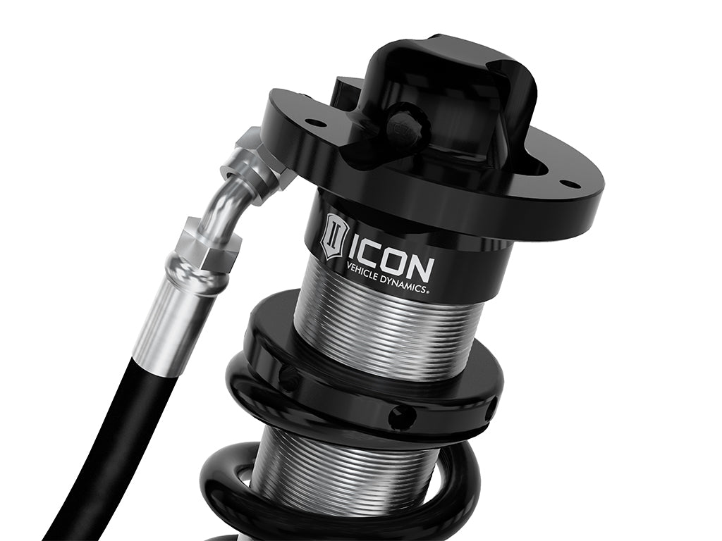 ICON 2005-2023 Toyota Tacoma, 0-3.5"/0-2.75" Lift, Front, V.S. 2.5 Series Coilover Kit, Extended Travel, Remote Reservoir w/ CDXS, 700 lbs/in Coils, Pair