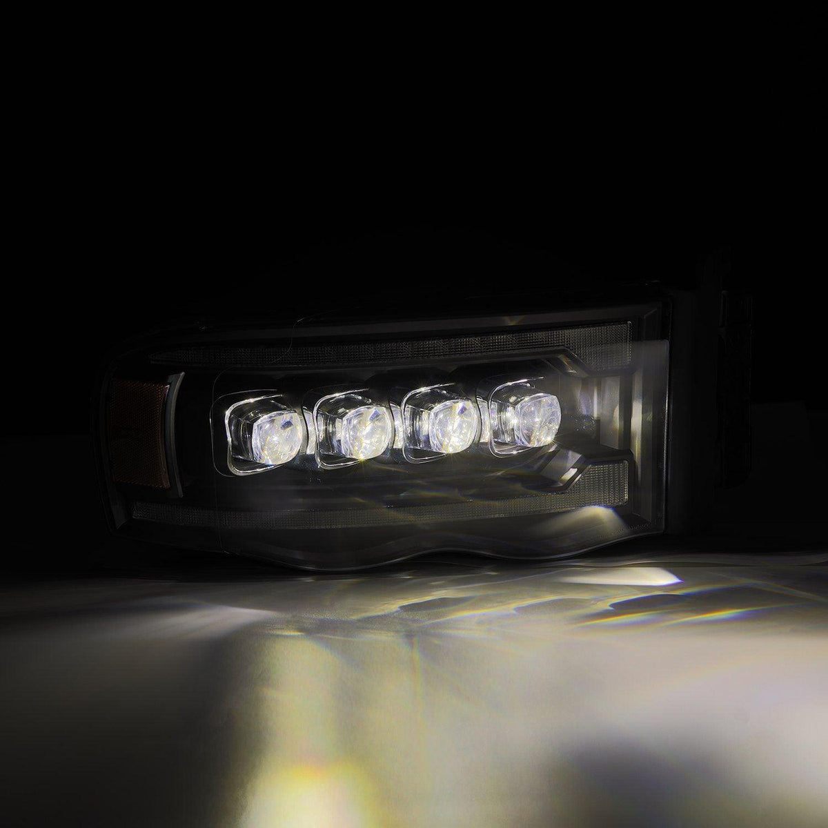 Alpha Rex 02-05 Dodge Ram NOVA-Series LED Projector Headlights Black