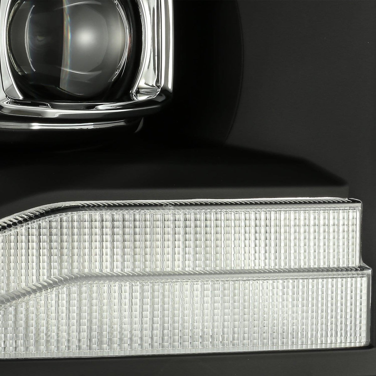 Alpha Rex 06-08 Dodge Ram LUXX-Series LED Projector Headlights Black