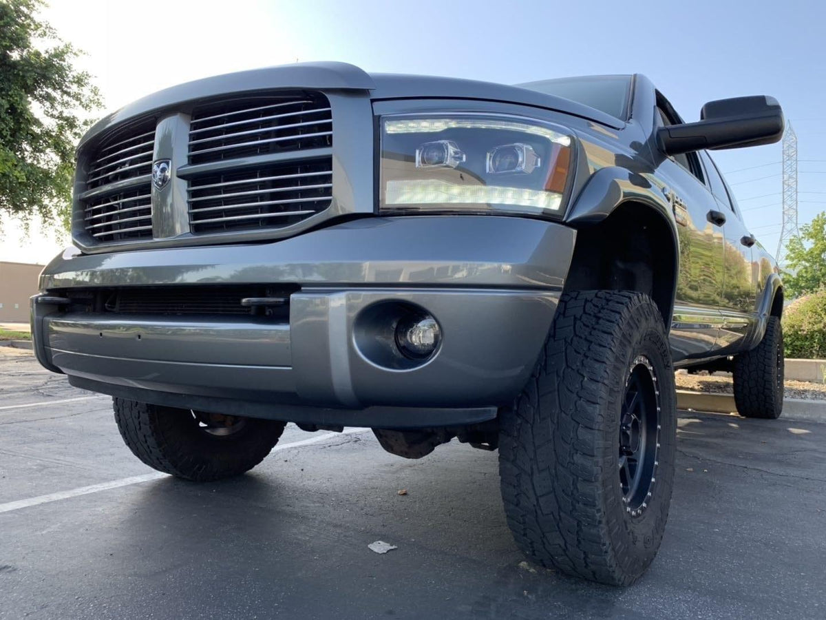 Alpha Rex 06-08 Dodge Ram LUXX-Series LED Projector Headlights Chrome