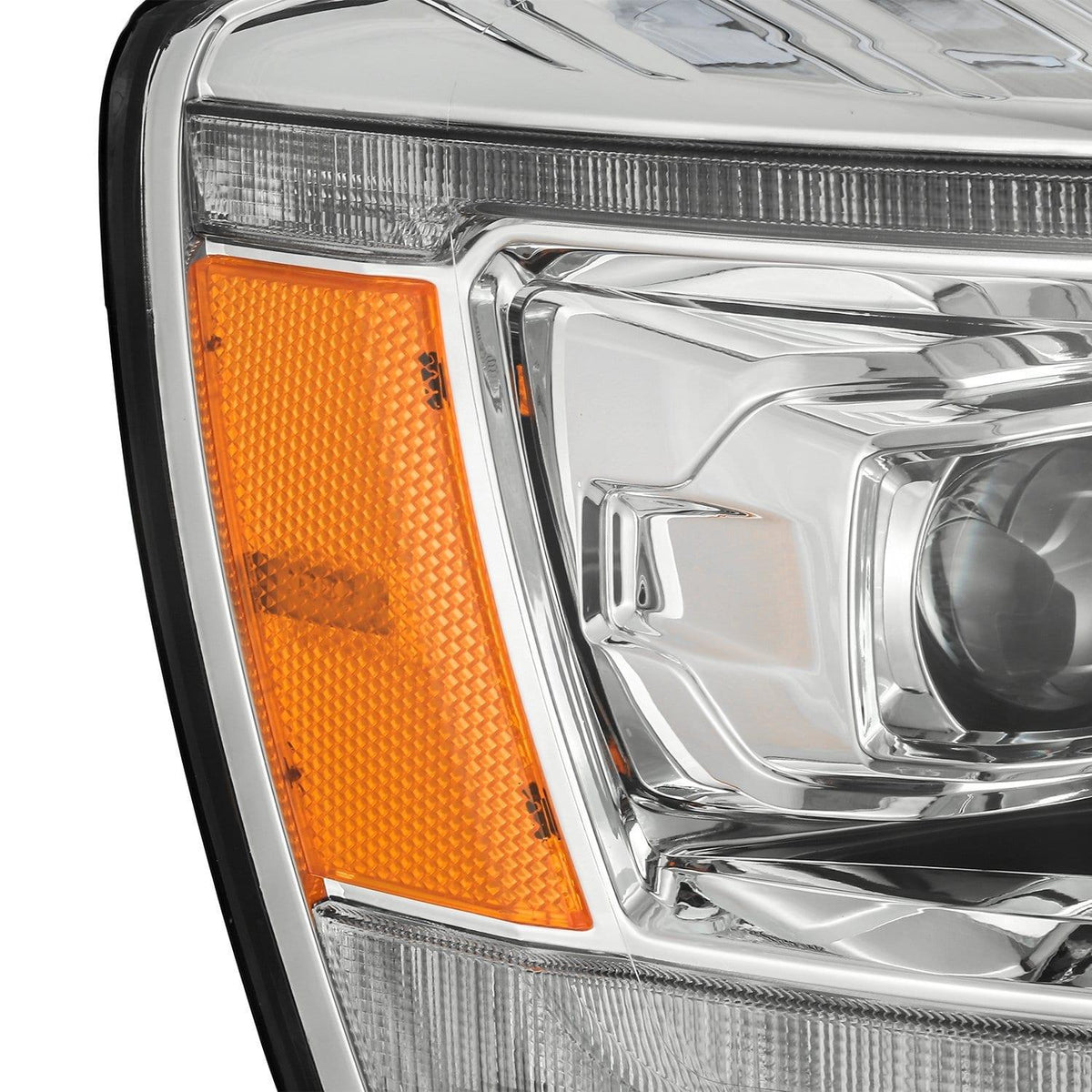 Alpha Rex 06-08 Dodge Ram LUXX-Series LED Projector Headlights Chrome