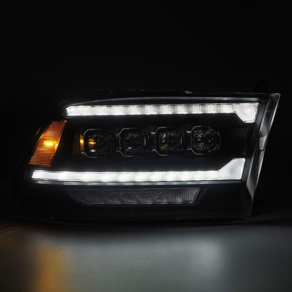 Alpha Rex 09-18 Ram Truck NOVA-Series (5th Gen 2500 G2 Style) LED Projector Headlights Black