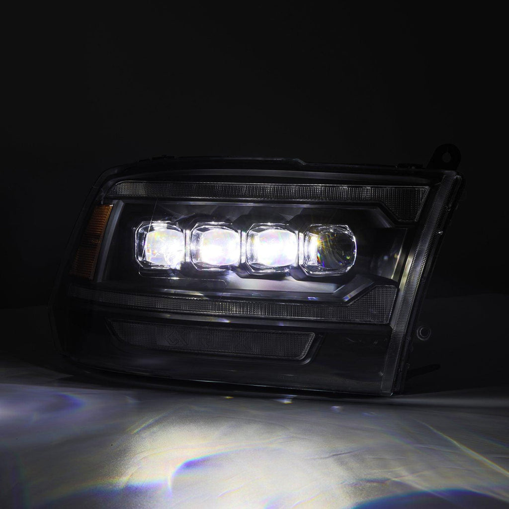 Alpha Rex 09-18 Ram Truck NOVA-Series (5th Gen 2500 G2 Style) LED Projector Headlights Black
