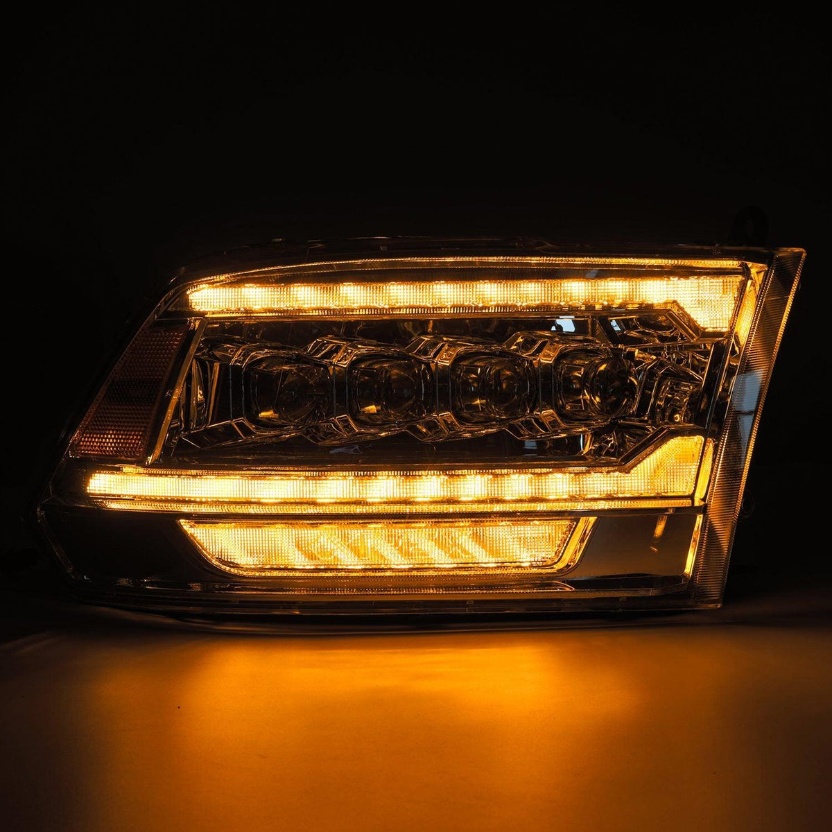 Alpha Rex 09-18 Ram Truck NOVA-Series (5th Gen 2500 G2 Style) LED Projector Headlights Chrome