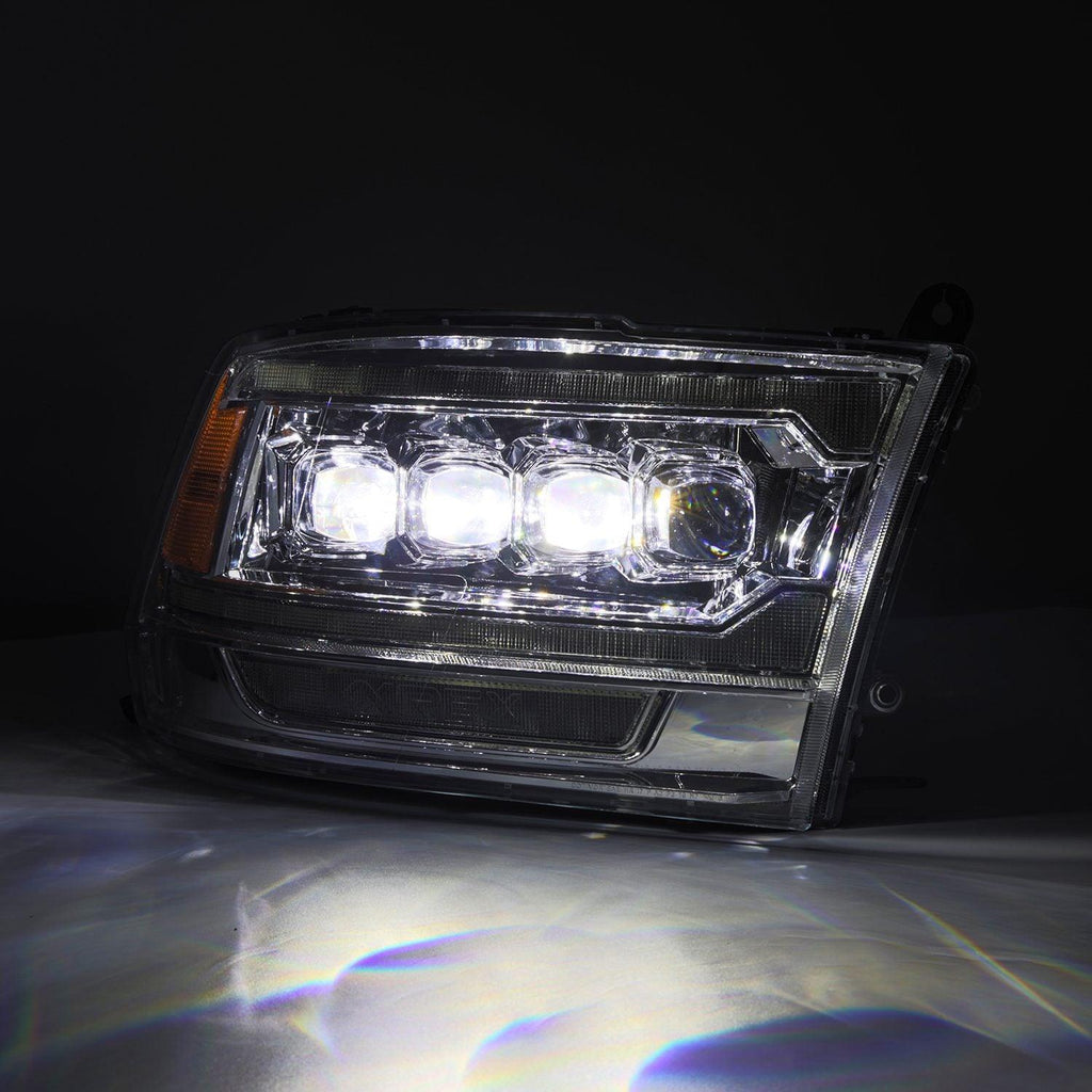 Alpha Rex 09-18 Ram Truck NOVA-Series (5th Gen 2500 G2 Style) LED Projector Headlights Chrome