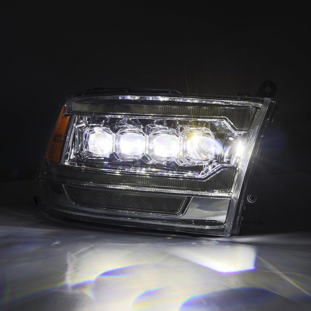Alpha Rex 09-18 Ram Truck NOVA-Series (5th Gen 2500 G2 Style) LED Projector Headlights Chrome