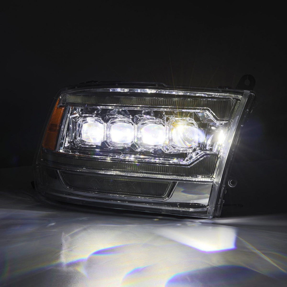 Alpha Rex 09-18 Ram Truck NOVA-Series (5th Gen 2500 G2 Style) LED Projector Headlights Chrome