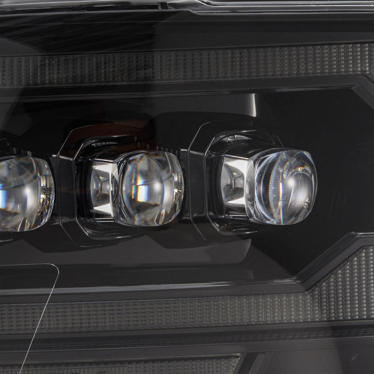 Alpha Rex 09-18 Ram Truck NOVA-Series (5th Gen 2500 G2 Style) LED Projector Headlights Alpha-Black