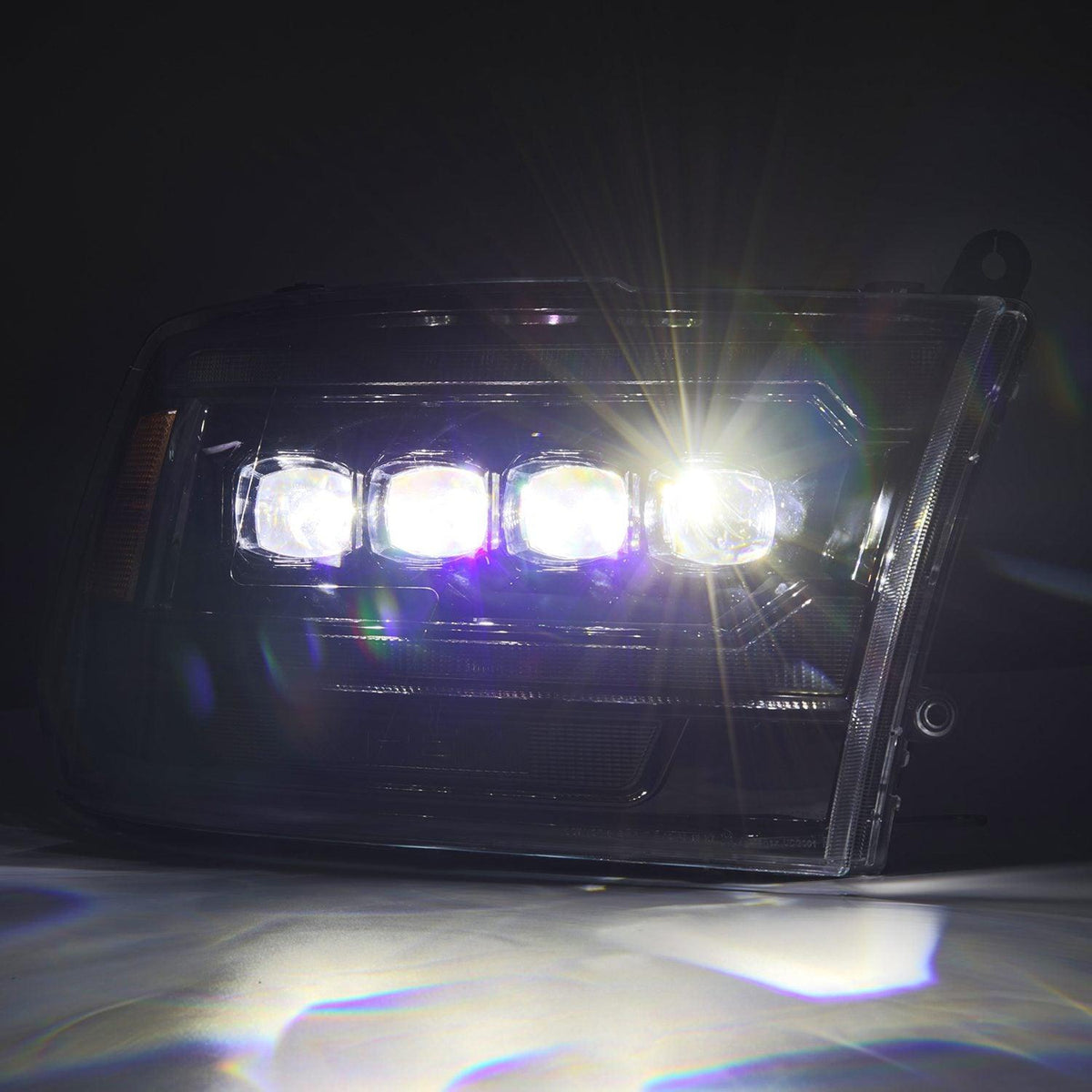 Alpha Rex 09-18 Ram Truck NOVA-Series (5th Gen 2500 G2 Style) LED Projector Headlights Alpha-Black