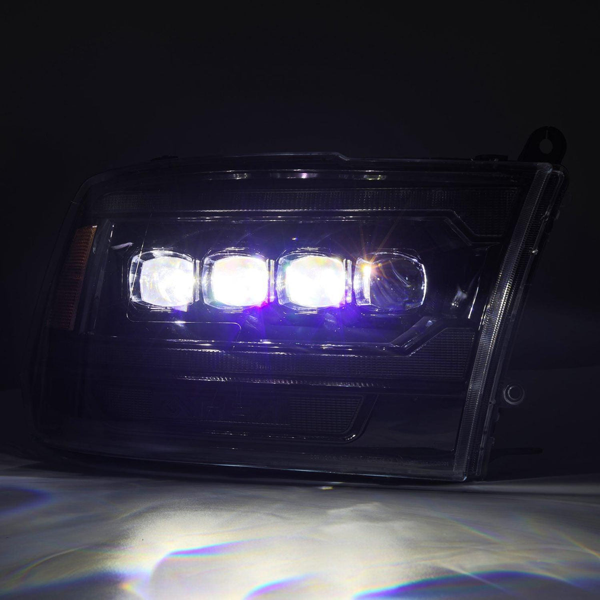 Alpha Rex 09-18 Ram Truck NOVA-Series (5th Gen 2500 G2 Style) LED Projector Headlights Alpha-Black
