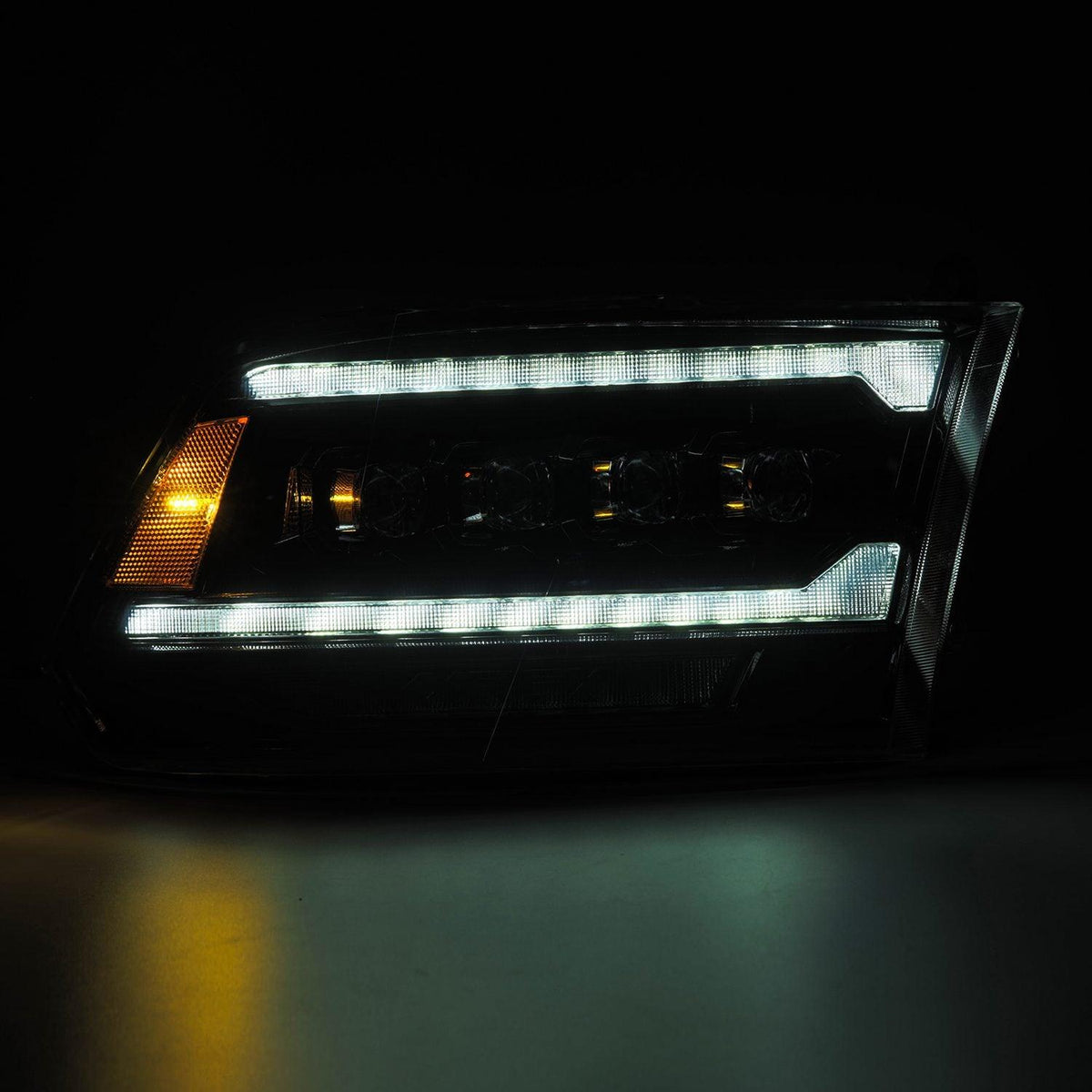 Alpha Rex 09-18 Ram Truck NOVA-Series (5th Gen 2500 G2 Style) LED Projector Headlights Alpha-Black