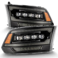 Alpha Rex 09-18 Ram Truck NOVA-Series (5th Gen 2500 G2 Style) LED Projector Headlights Alpha-Black