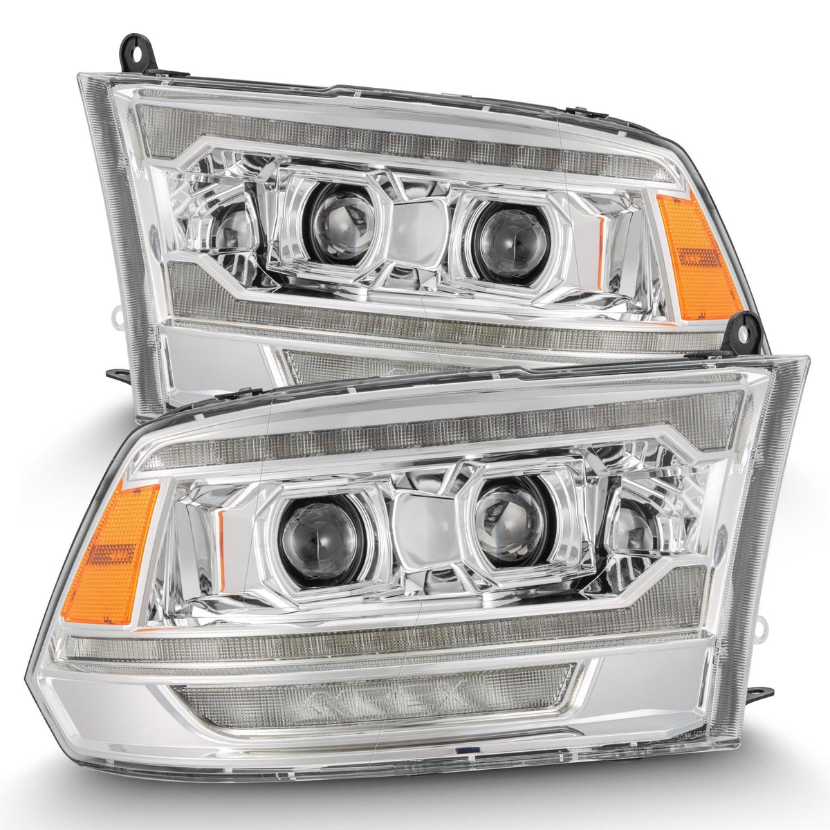 Alpha Rex 09-18 Ram Truck LUXX-Series (5th Gen 2500 G2 Style) LED Projector Headlights Chrome