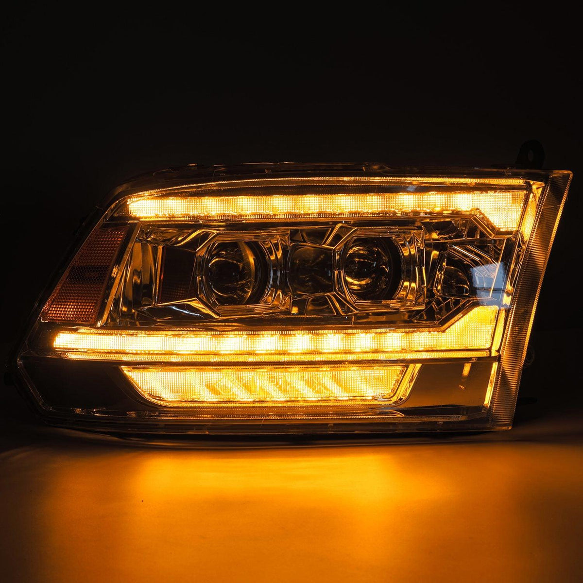 Alpha Rex 09-18 Ram Truck LUXX-Series (5th Gen 2500 G2 Style) LED Projector Headlights Chrome