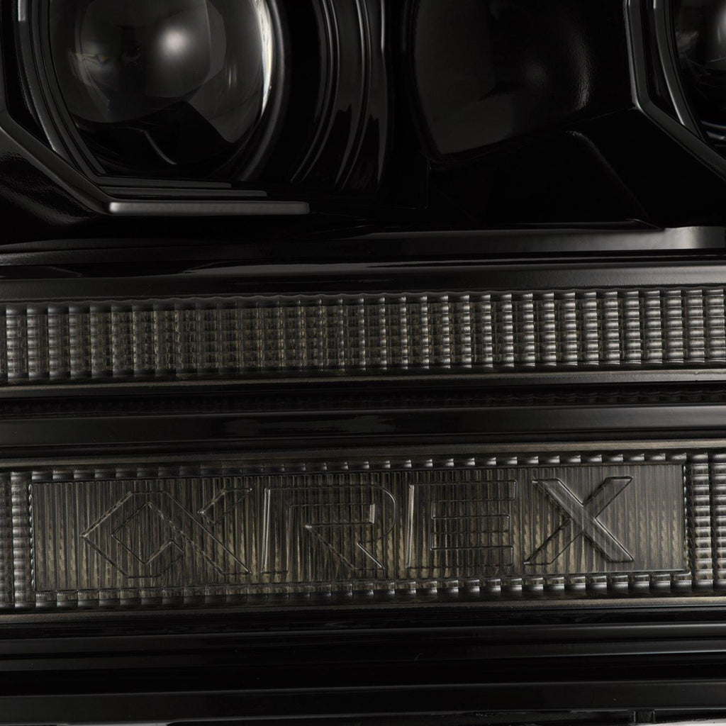 Alpha Rex 09-18 Ram Truck LUXX-Series (5th Gen 2500 G2 Style) LED Projector Headlights Alpha-Black
