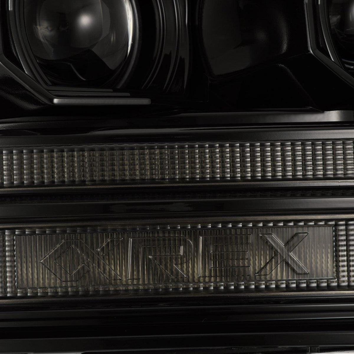 Alpha Rex 09-18 Ram Truck LUXX-Series (5th Gen 2500 G2 Style) LED Projector Headlights Alpha-Black