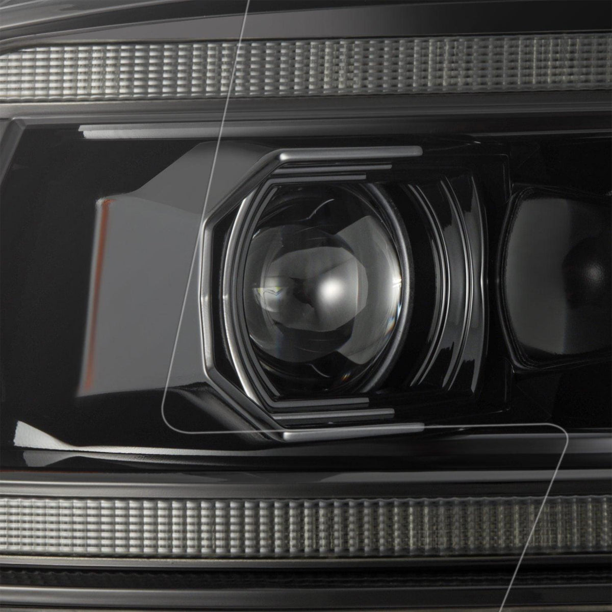 Alpha Rex 09-18 Ram Truck LUXX-Series (5th Gen 2500 G2 Style) LED Projector Headlights Alpha-Black