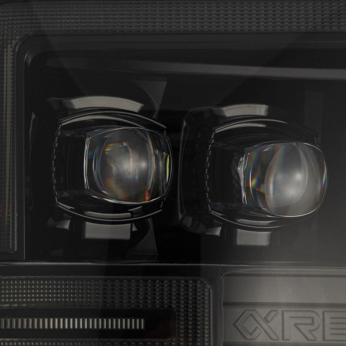 Alpha Rex 08-10 Ford Super Duty NOVA-Series LED Projector Headlights Alpha-Black