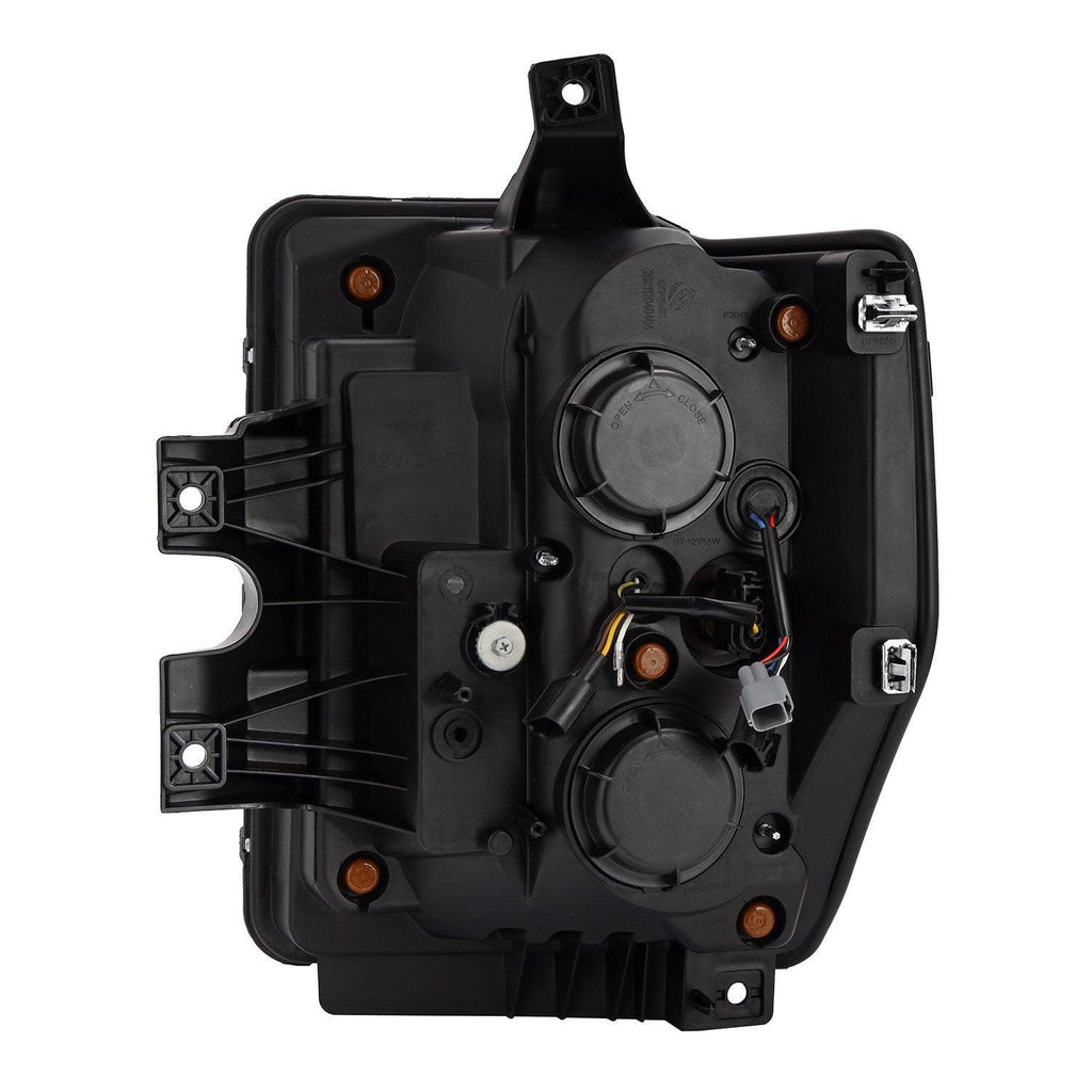 Alpha Rex 08-10 Ford Super Duty LUXX-Series LED Projector Headlights Black
