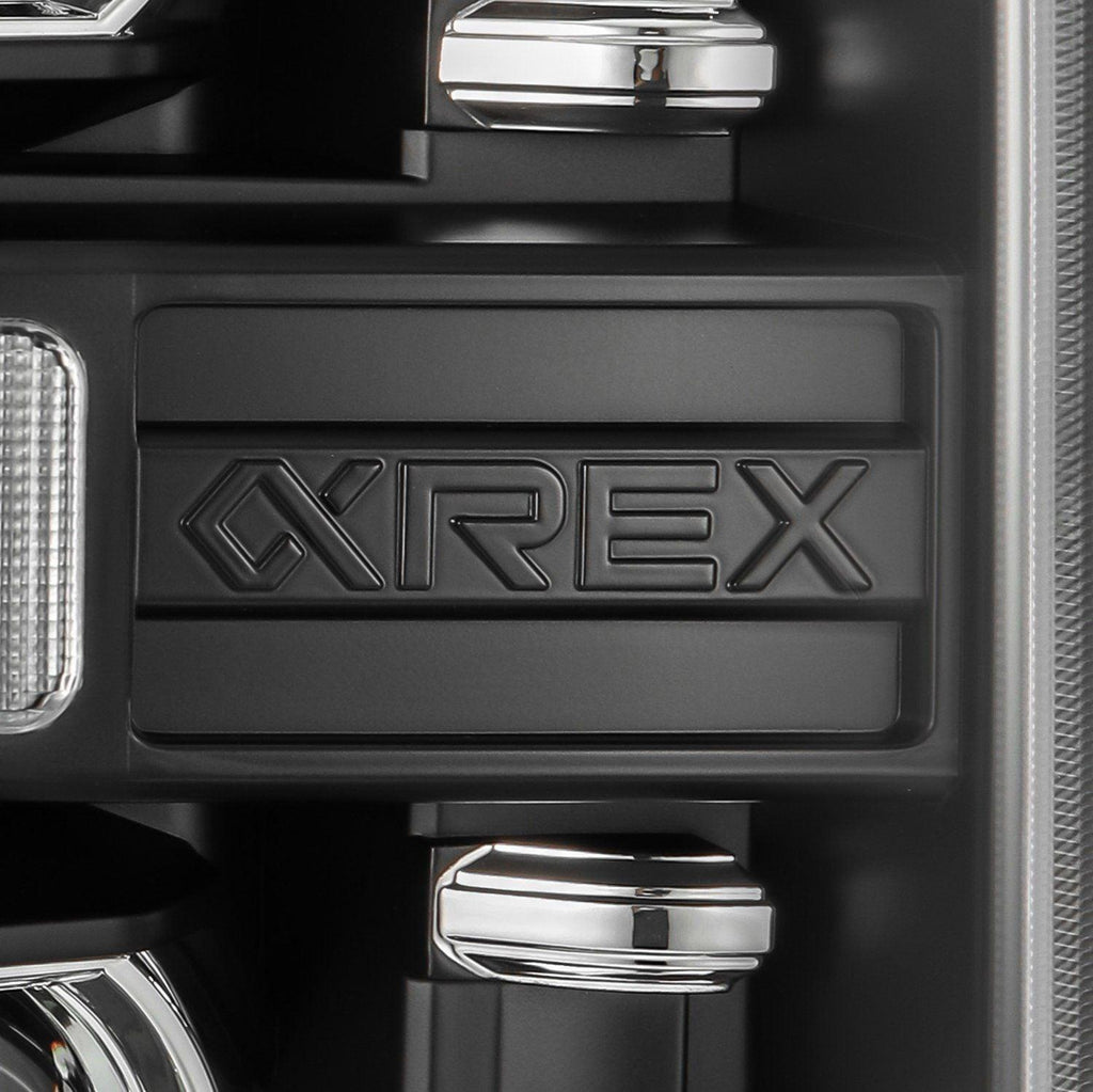 Alpha Rex 08-10 Ford Super Duty LUXX-Series LED Projector Headlights Black