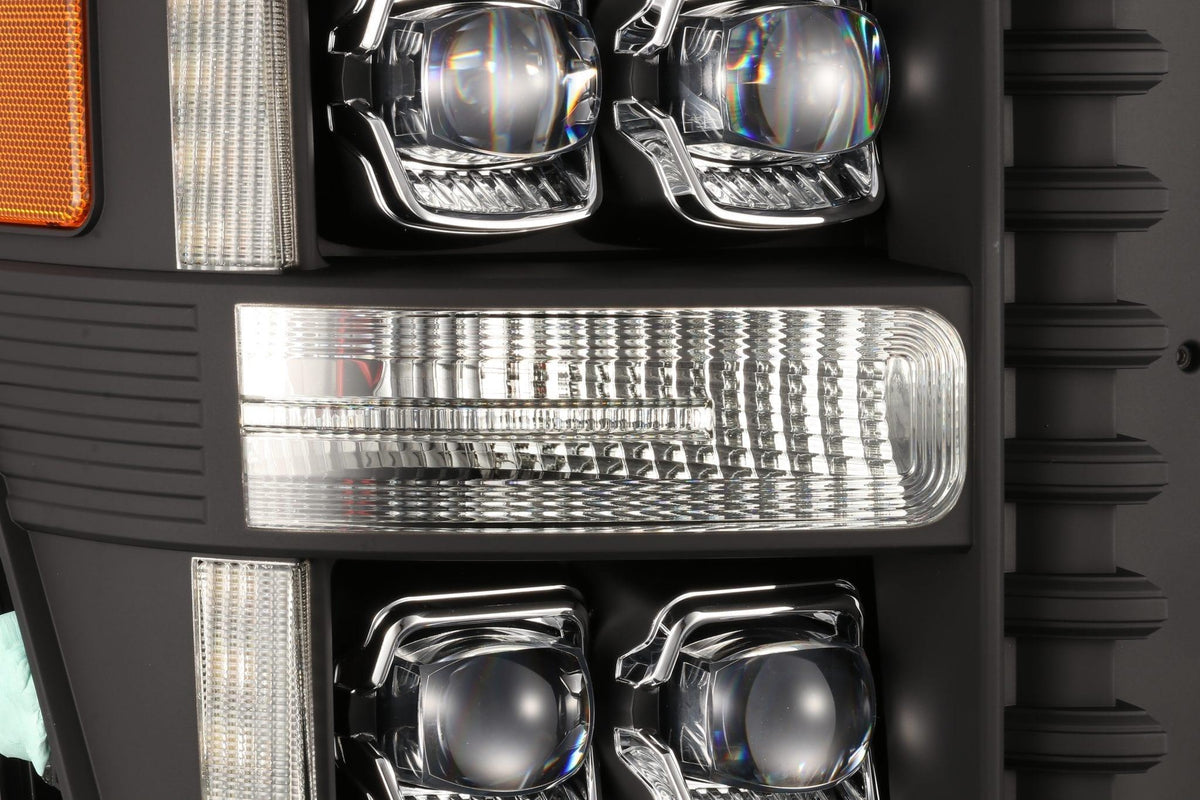 Alpha Rex 11-16 Ford Super Duty NOVA-Series LED Projector Headlights Black