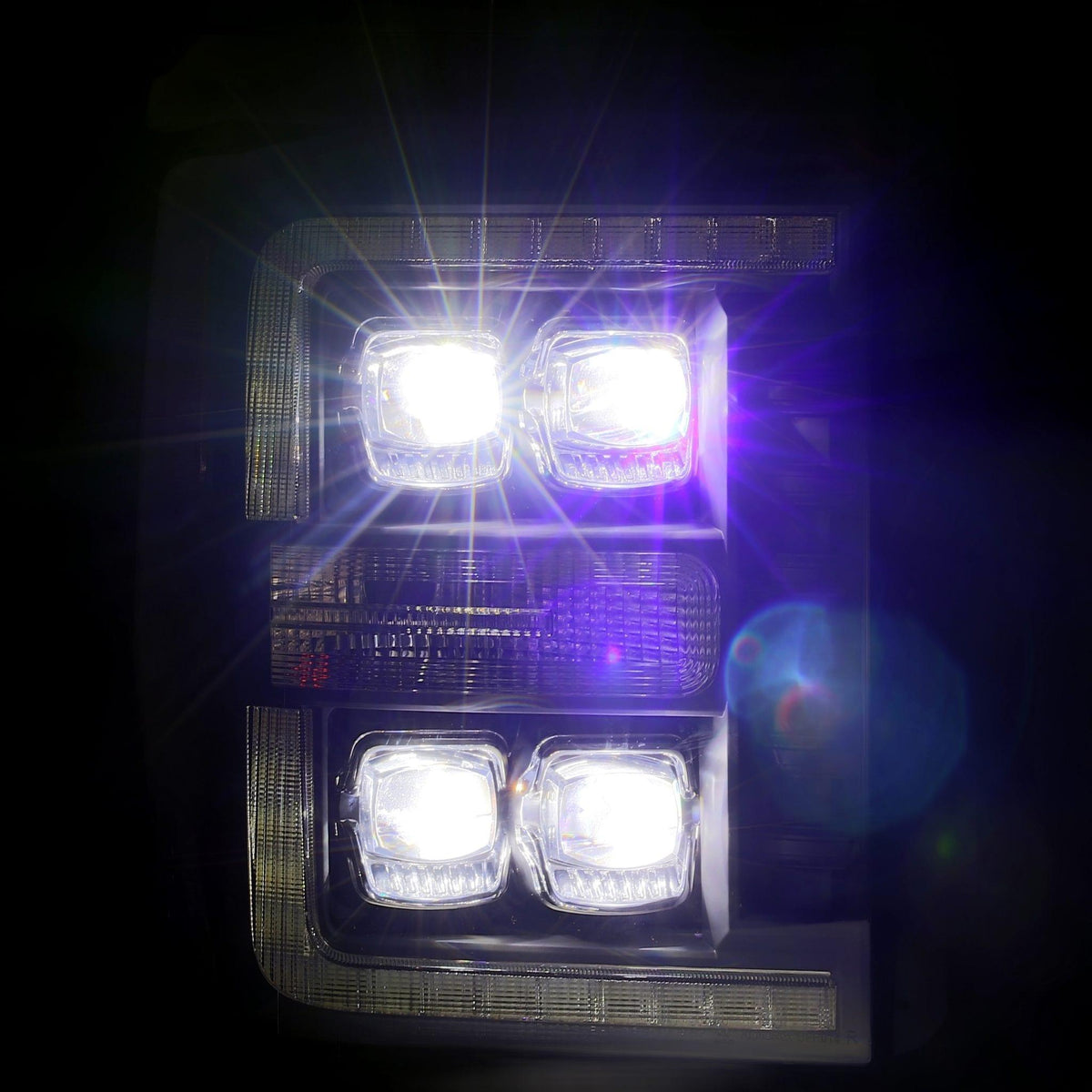 Alpha Rex 11-16 Ford Super Duty NOVA-Series LED Projector Headlights Chrome