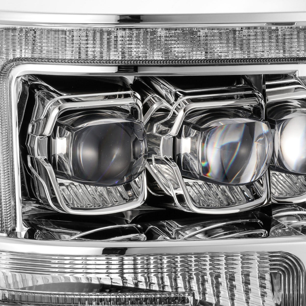 Alpha Rex 11-16 Ford Super Duty NOVA-Series LED Projector Headlights Chrome