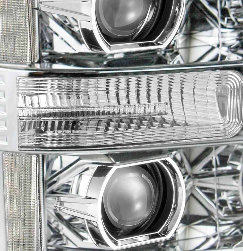 Alpha Rex 11-16 Ford Super Duty LUXX-Series LED Projector Headlights Chrome