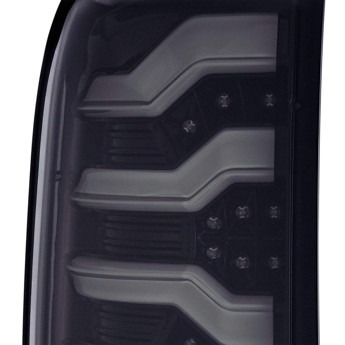 Alpha Rex 14-18 Chevrolet Silverado 1500 / 15-19 Silverado 2500HD/3500HD / 15-19 GMC Sierra 3500HD Dually PRO-Series LED Tail Lights Jet Black (ETA mid of Aug)