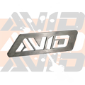 AVID Logo Stainless Steel Weld On 1.5 x 5.2 x .125