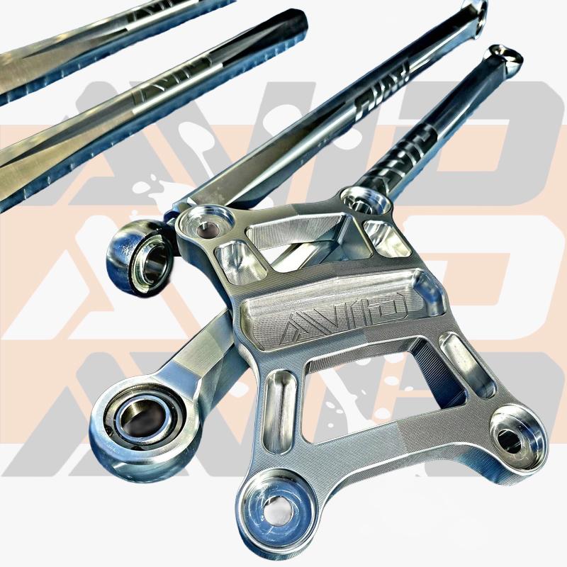 Polaris Pro R 80 Inch Baja (+2 Inch) Aluminum Straight Radius Rod Kit - 7075-T6 | AVID Racing