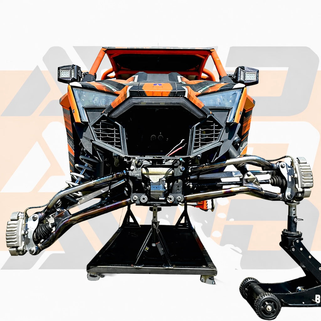 Polaris RZR Pro R/S XC Front Control Arm Kit - High Clearance Shock Fork Deleted | AVID Racing