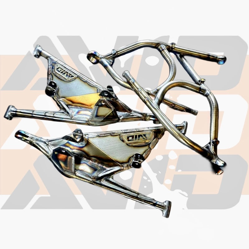 Polaris RZR Pro R/S XC Front Control Arm Kit - High Clearance Shock Fork Deleted | AVID Racing