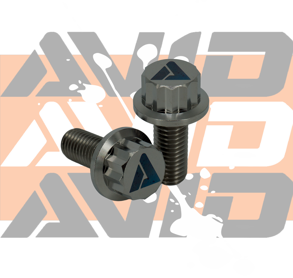 Titanium 12 Point Flange Bolt, M10 x 1.5 x 25 mm | AVID Racing