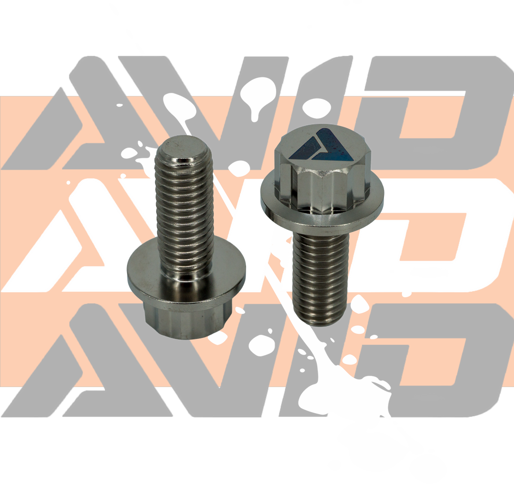 Titanium 12 Point Flange Bolt, M10 x 1.5 x 25 mm | AVID Racing