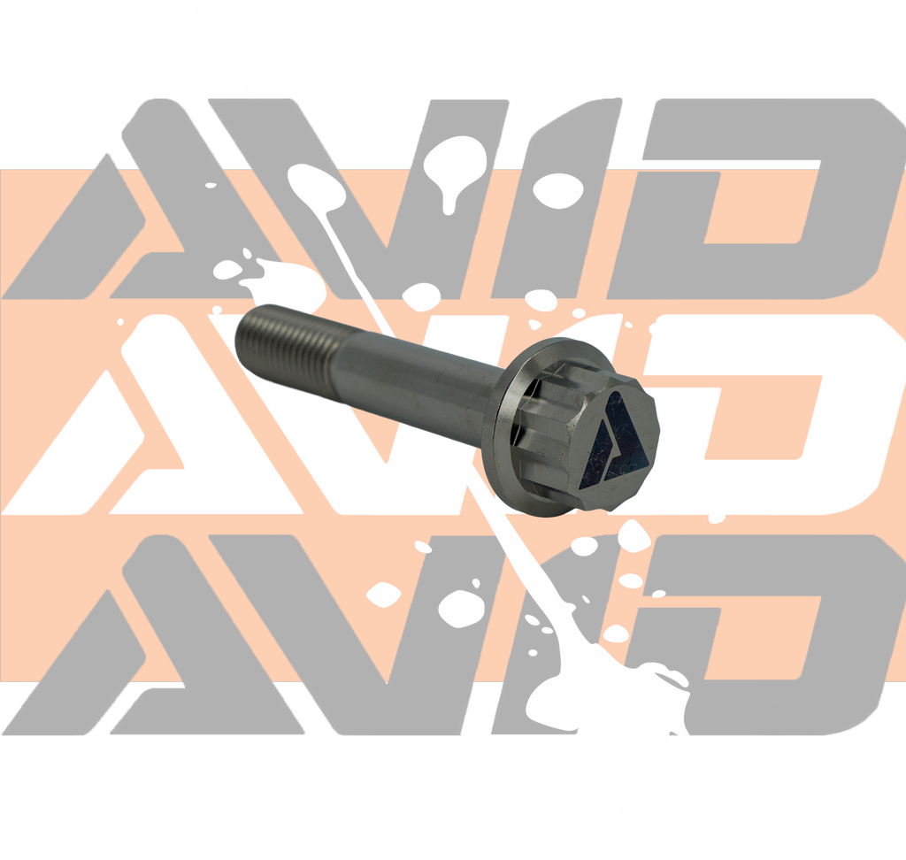 Titanium 12 Point Flange Bolt, M10 x 1.25 x 55 mm, 25 mm Thread | AVID Racing