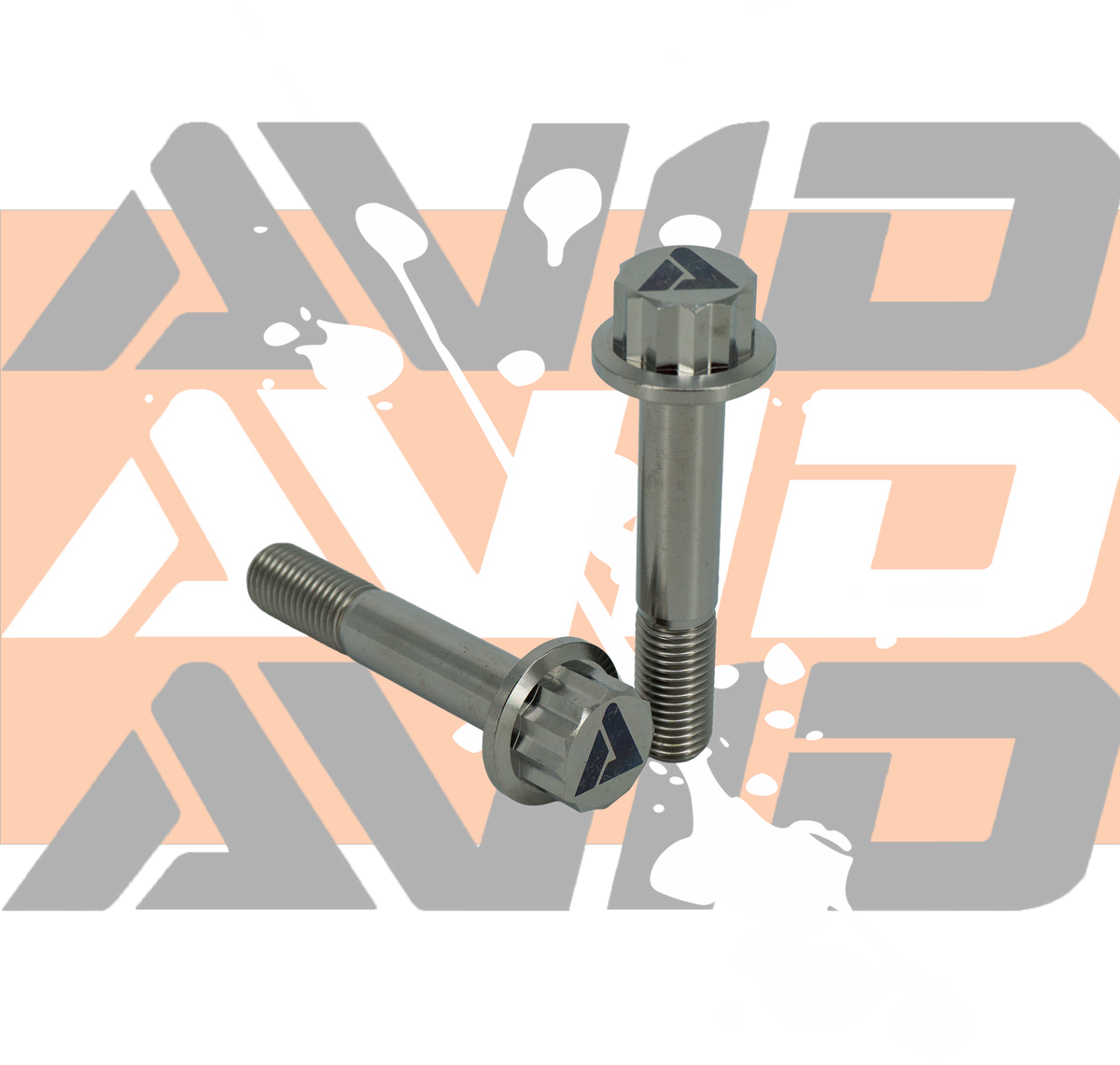 Titanium 12 Point Flange Bolt, M10 x 1.25 x 55 mm, 25 mm Thread | AVID Racing