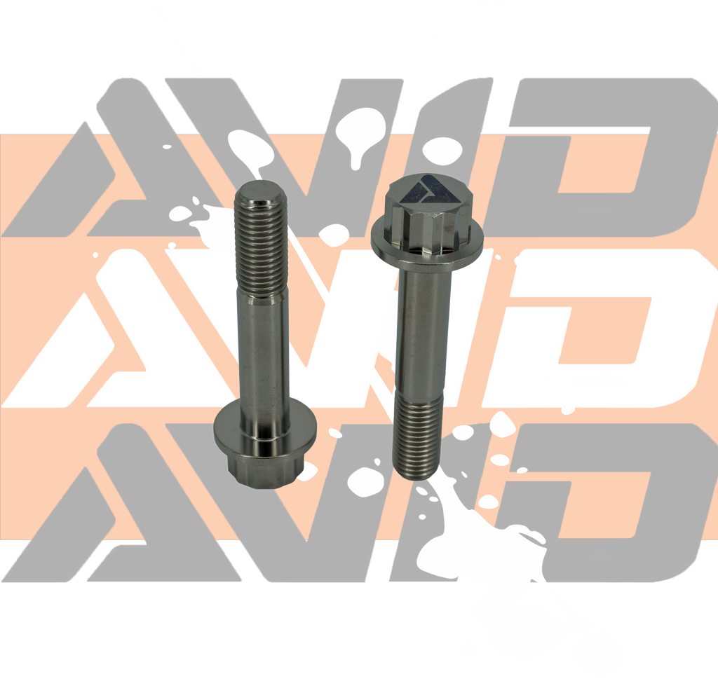 Titanium 12 Point Flange Bolt, M10 x 1.25 x 55 mm, 25 mm Thread | AVID Racing