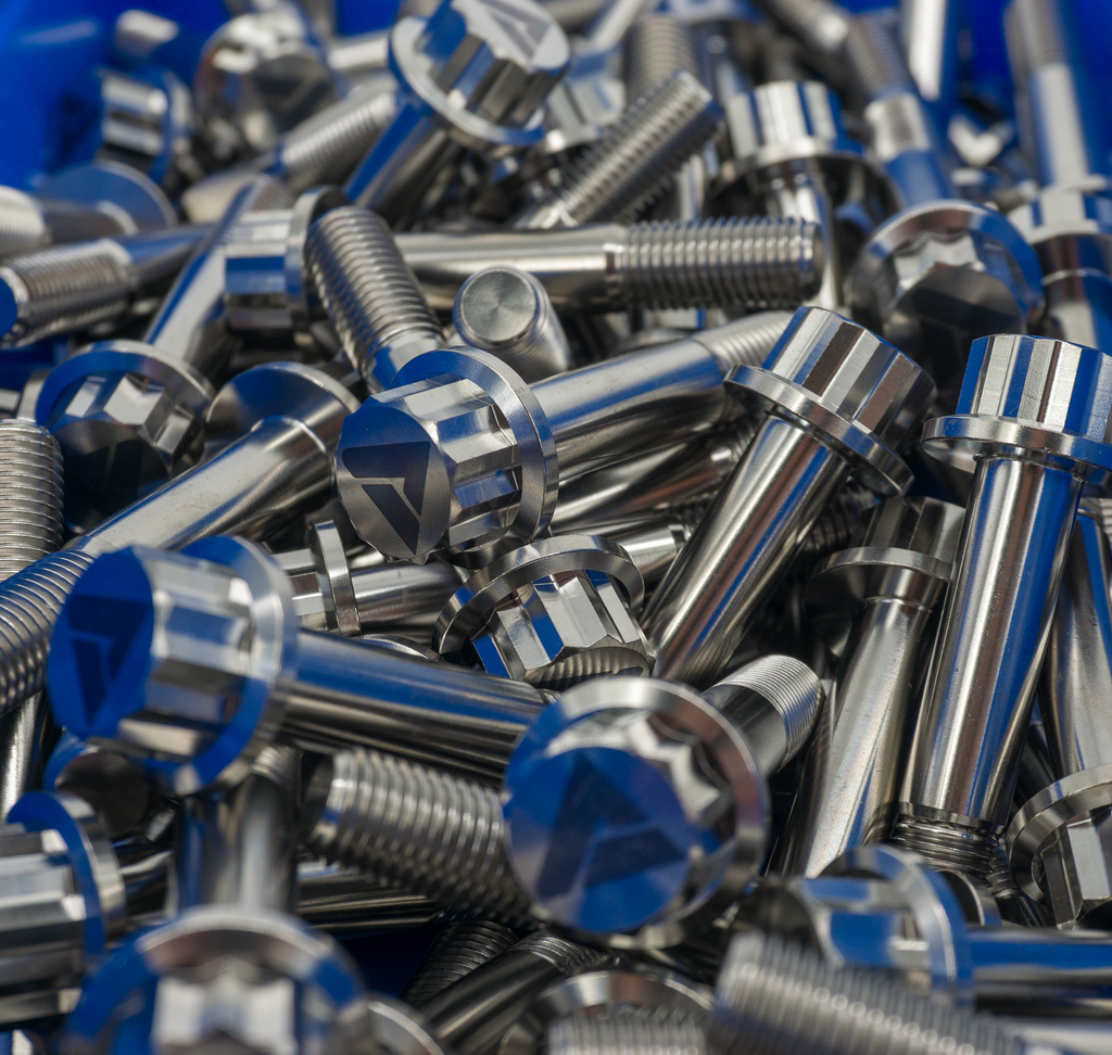 Titanium 12 Point Flange Bolt, M10 x 1.25 x 55 mm, 25 mm Thread | AVID Racing