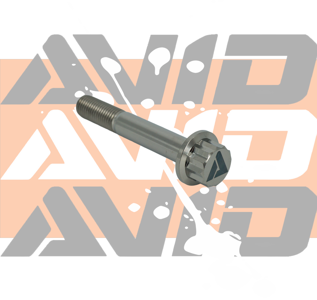 Titanium 12 Point Flange Bolt, M10 x 1.25 x 65 mm, 25 mm Thread | AVID Racing