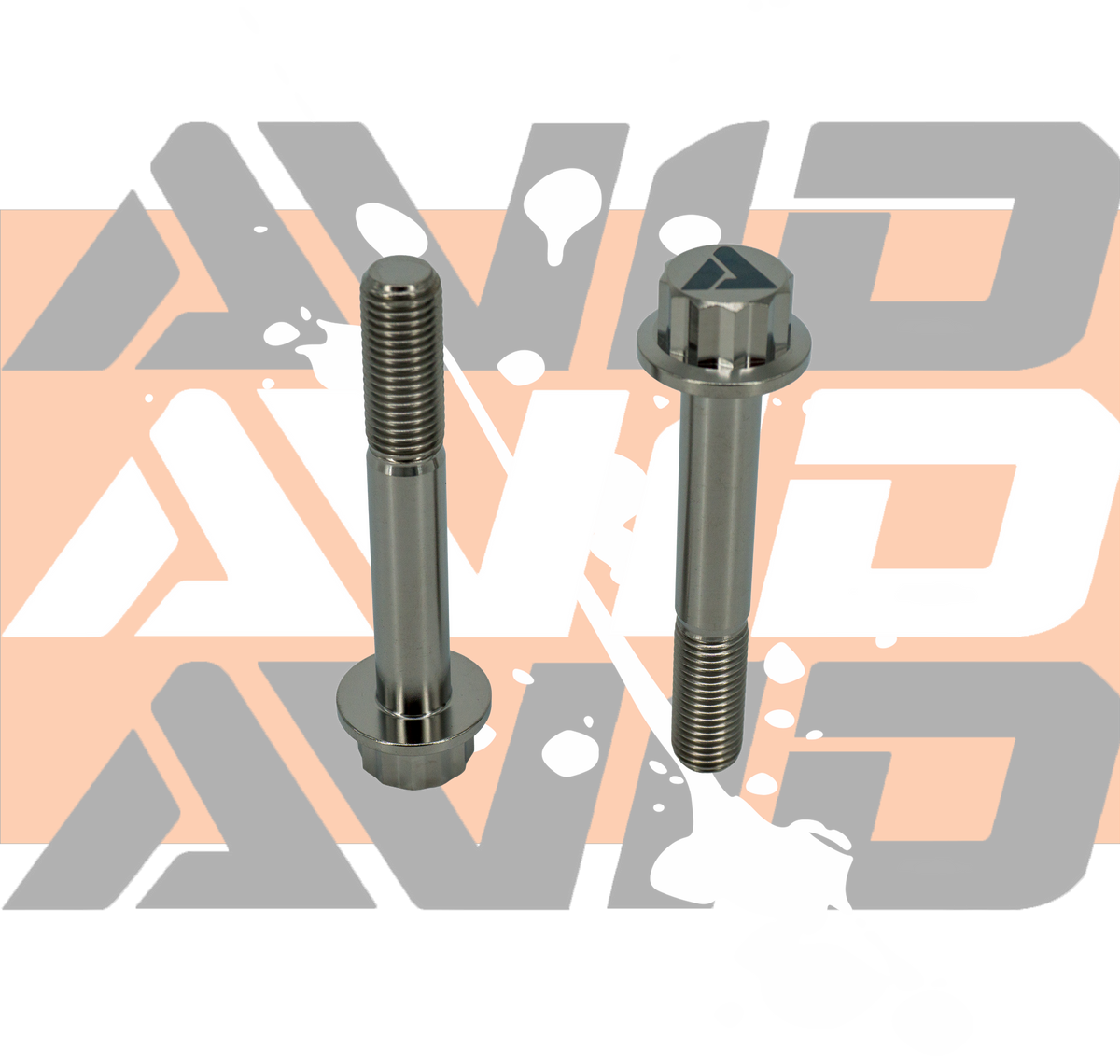Titanium 12 Point Flange Bolt, M10 x 1.25 x 65 mm, 25 mm Thread | AVID Racing