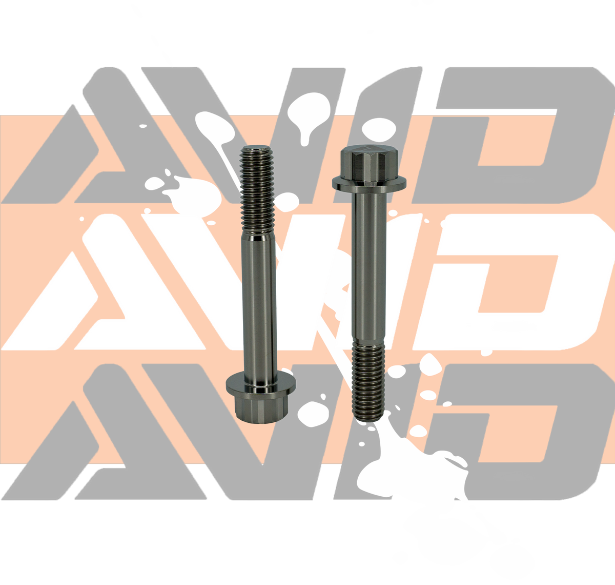 Titanium 12 Point Flange Bolt, M10 x 1.5 x 70 mm, 25 mm Thread | AVID Racing