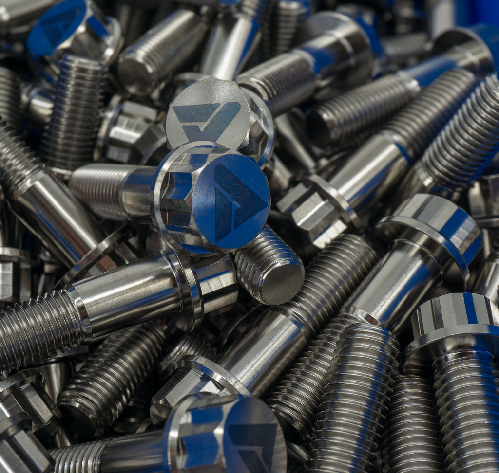 Titanium 12 Point Flange Bolt, M12 x 1.75 x 35 mm | AVID Racing