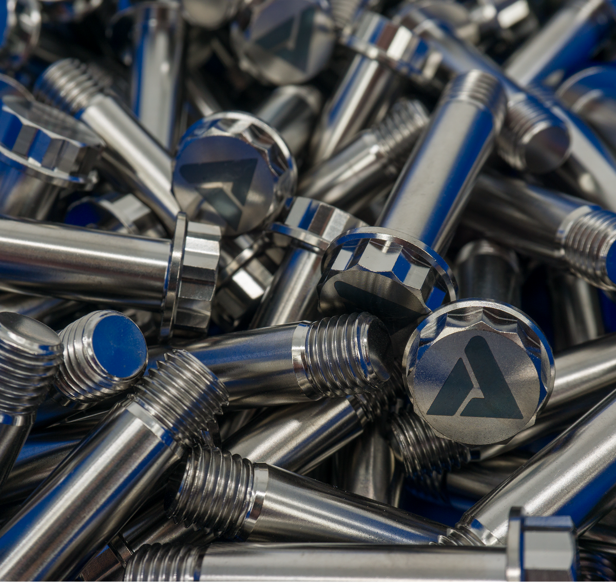 Titanium 12 Point Flange Bolt, M12 x 1.5 x 50 mm, 20 mm Thread | AVID Racing
