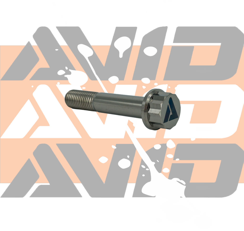 Titanium 12 Point Flange Bolt, M12 x 1.5 x 65 mm, 25 mm Thread | AVID Racing